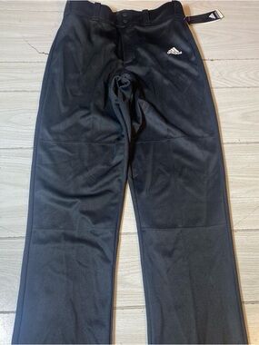 Mens Adidas Triple Stripe Traditional Black Baseball Pants Aeroready S NWT!